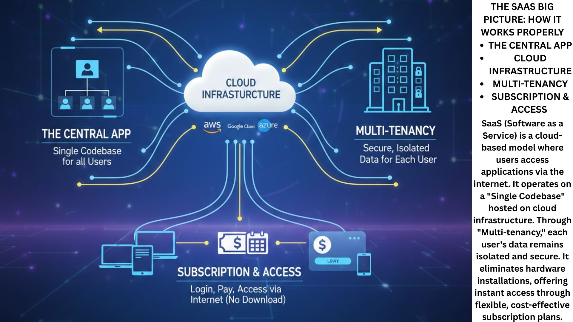 SaaS learning resource illustration